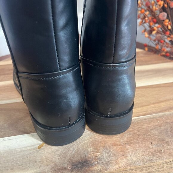 Style & Co Josephine Equestrian Riding Boots 8M Black Smooth - Picture 6 of 11